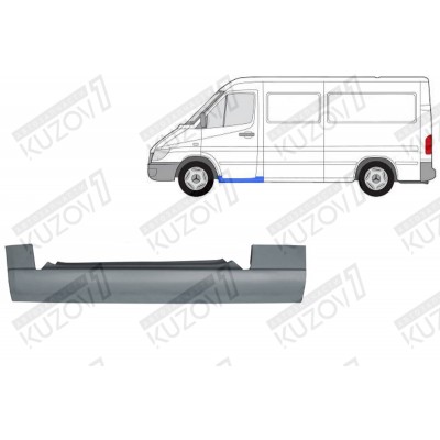 Порог (левый) Klokkerholm для Mercedes Sprinter 2000-2006 - фото