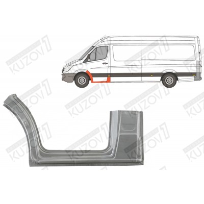 Арка Передняя + Порог + 1/3 Стойки (левая) Polcar для Mercedes Sprinter 2006-2013 - фото