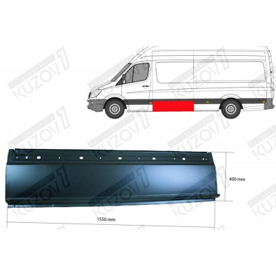 Панель Боковая (левая)За Водительской Дверью, 40 См Polcar для Volkswagen CRAFTER 2006-2016 - фото