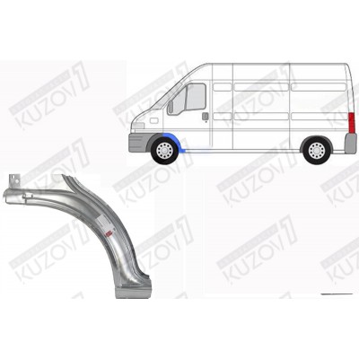 Арка Передняя, (левая) Klokkerholm для FIAT DUCATO 1994-2002 - фото
